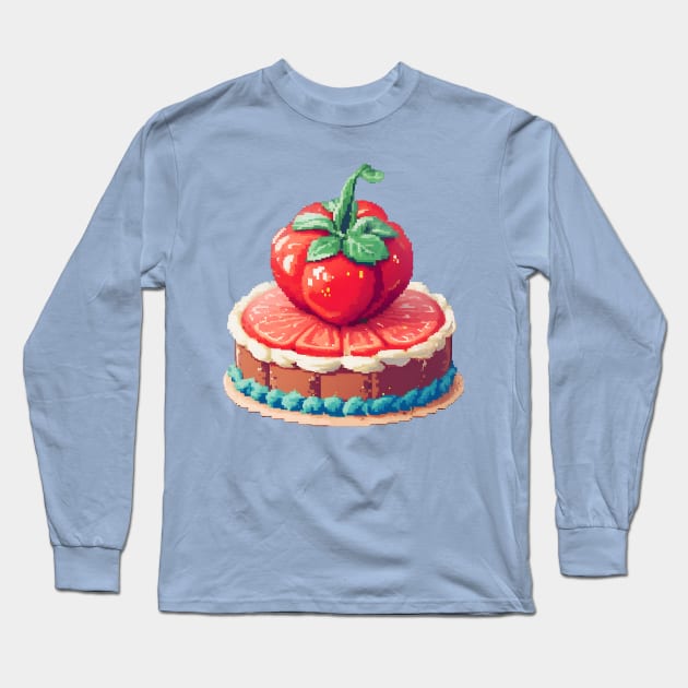 Tomato Slices Long Sleeve T-Shirt by SmoonKape